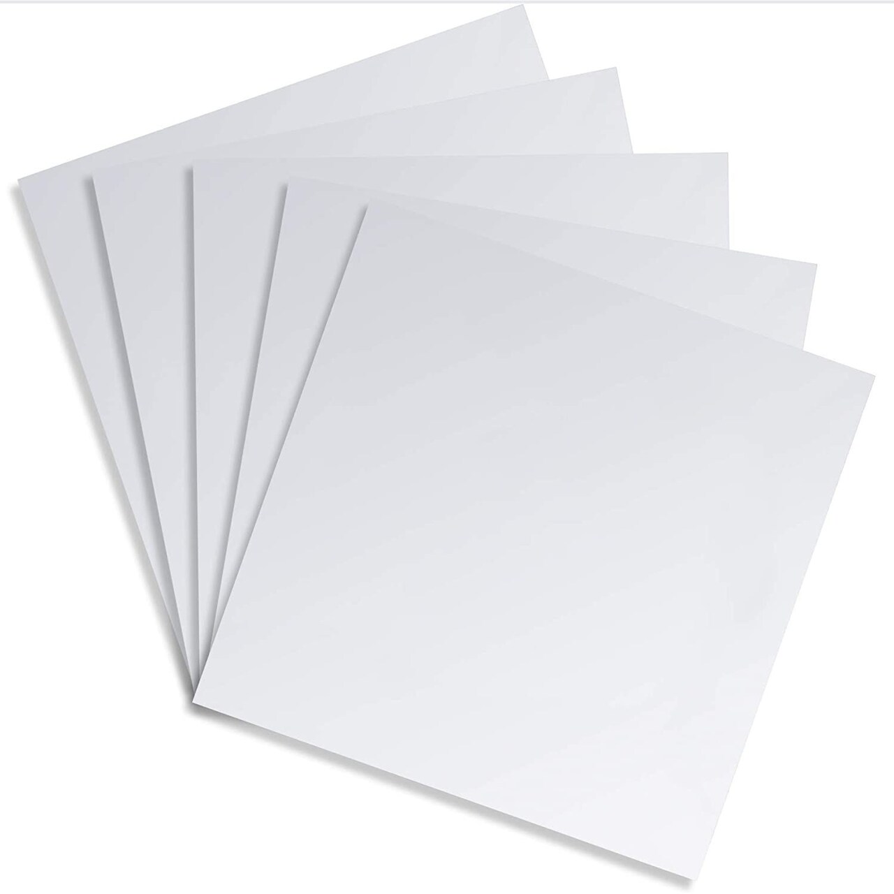 5 Pack 12x12 inch Acrylic Flexible Mirror Sheets, Self Adhesive